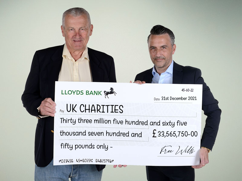 charity cheque 2021